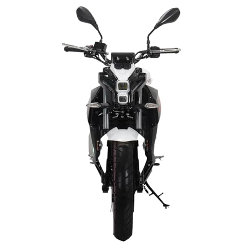 X-PRO Python 250 Electronic Fuel Injection Street Motorcycle with Manual Transmission, Electric Start! 17" Wheels! Assembled In Crate! (Black)
