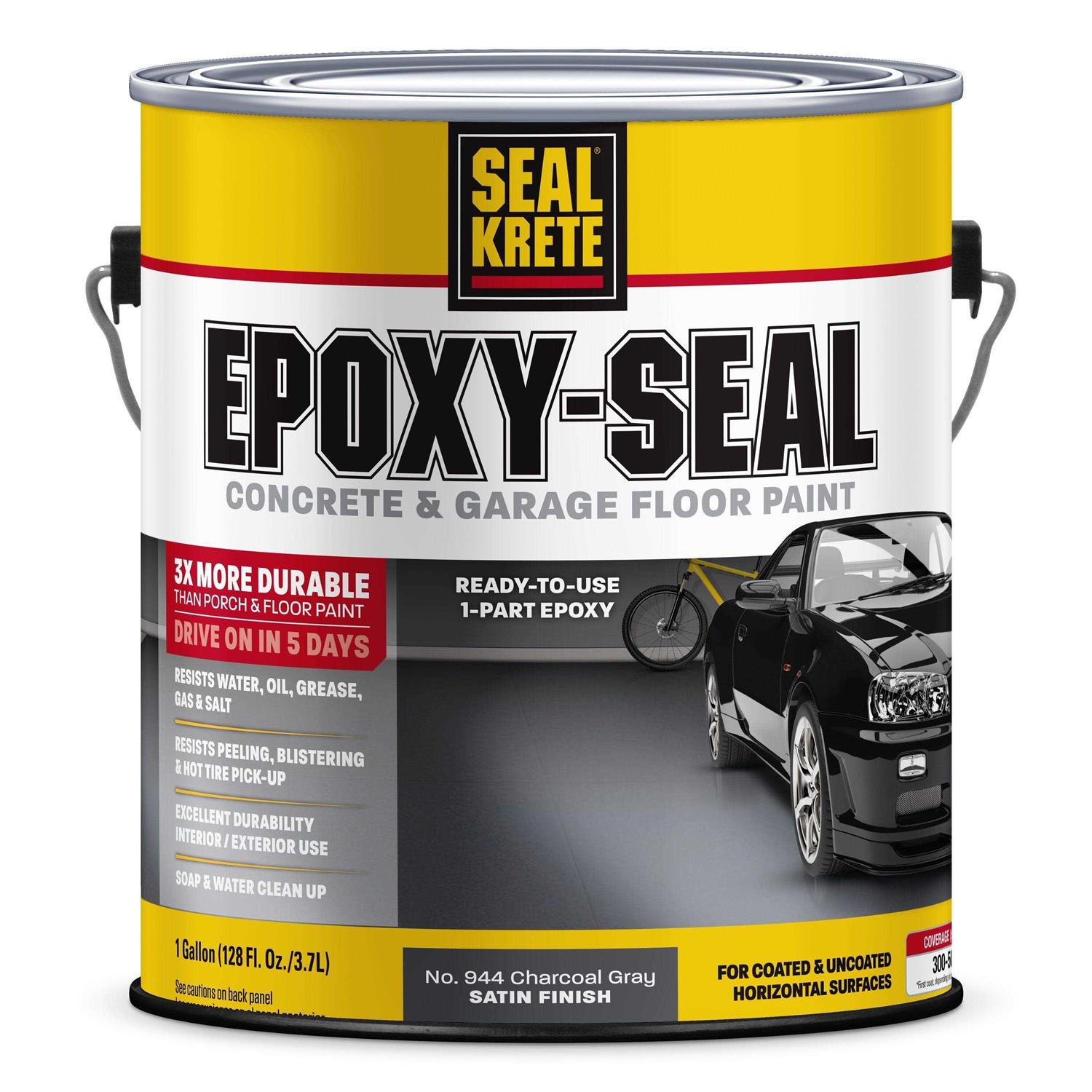 Seal-Krete Epoxy-Seal Concrete and Garage Metallic Charcoal Gray gal - Shop Hardware Tools Online Store