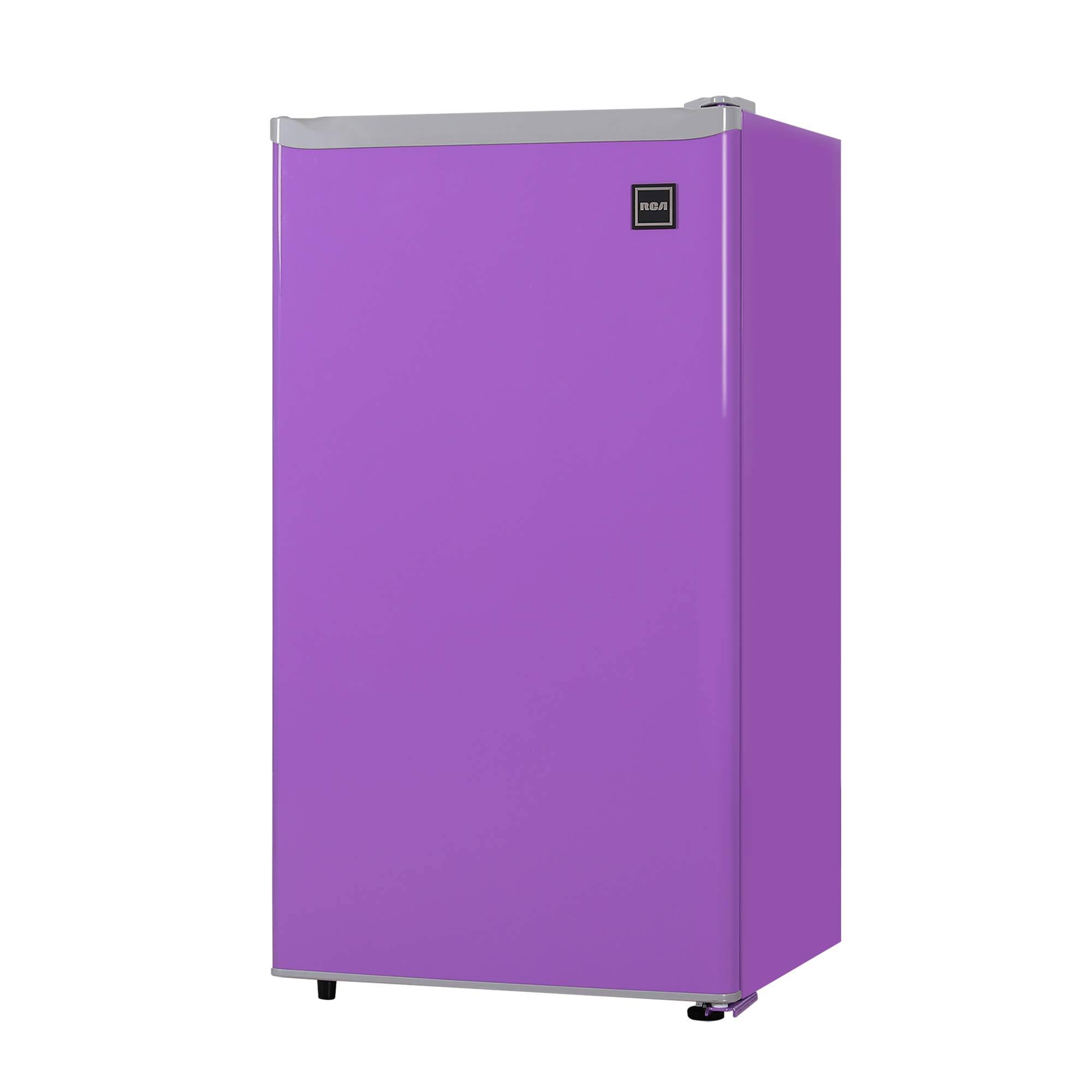 RCA Rfr320-purple 3.2 Cu ft Compact Fridge, Mini Refrigerator, Purple - Megean