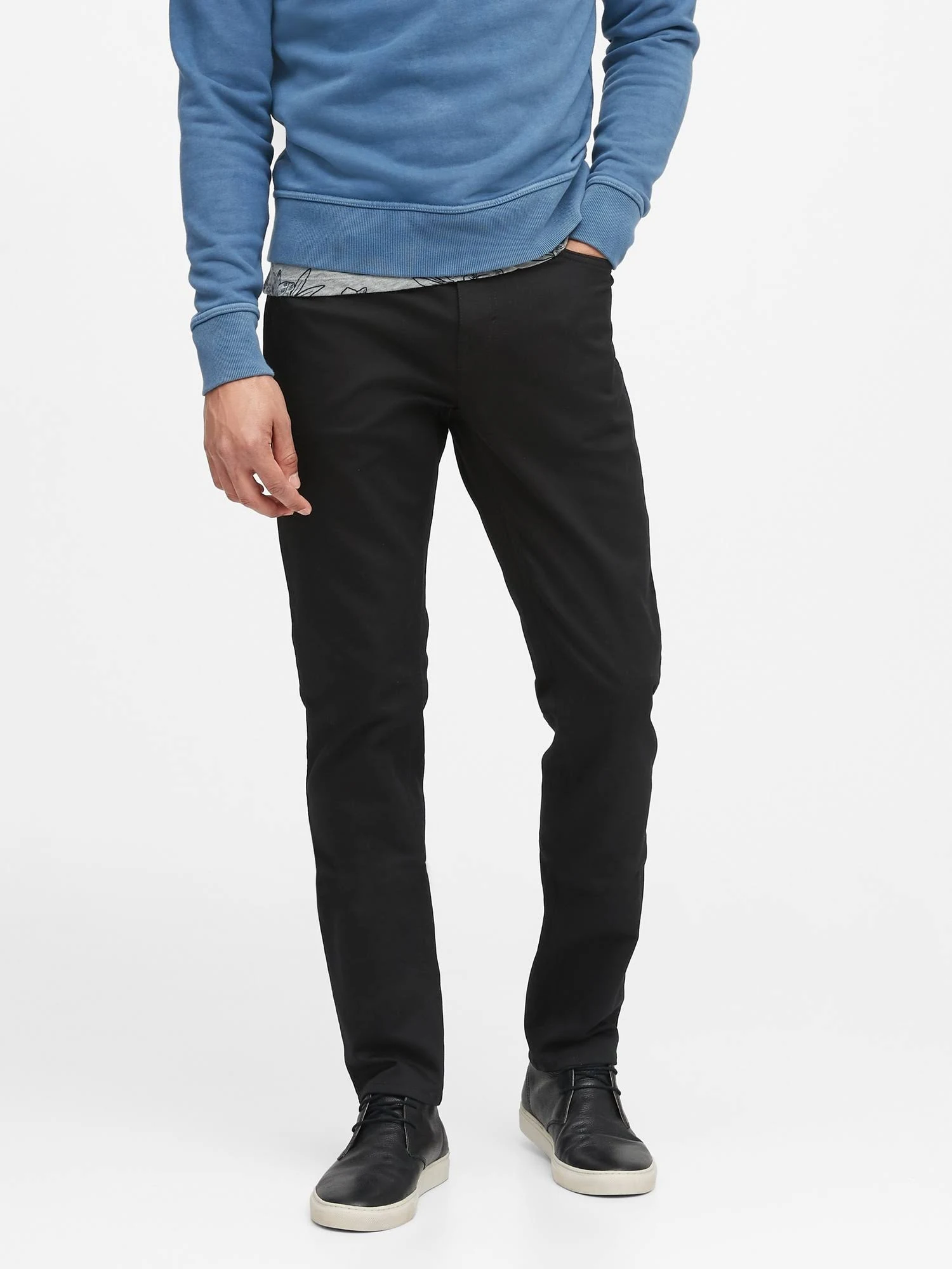 Banana Republic Men&s Slim Traveler Pant Stay Black Size 35W 32L