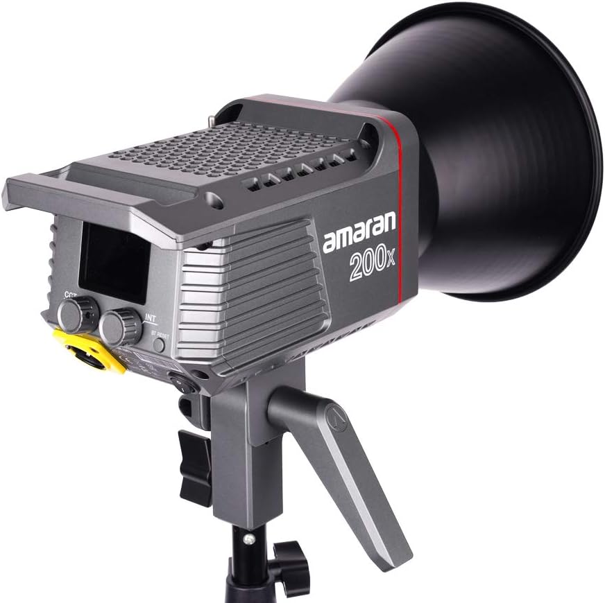 Aputure Amaran 200x Bi-Color LED Video Light, 250W 2700-6500k 51600lux@1m Bluetooth App Control 9 Built-in Lighting Effects DC/AC Power Supply