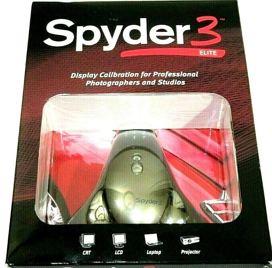 Datacolor Spyder 3 Elite Colorimeter Display Calibration System Complete