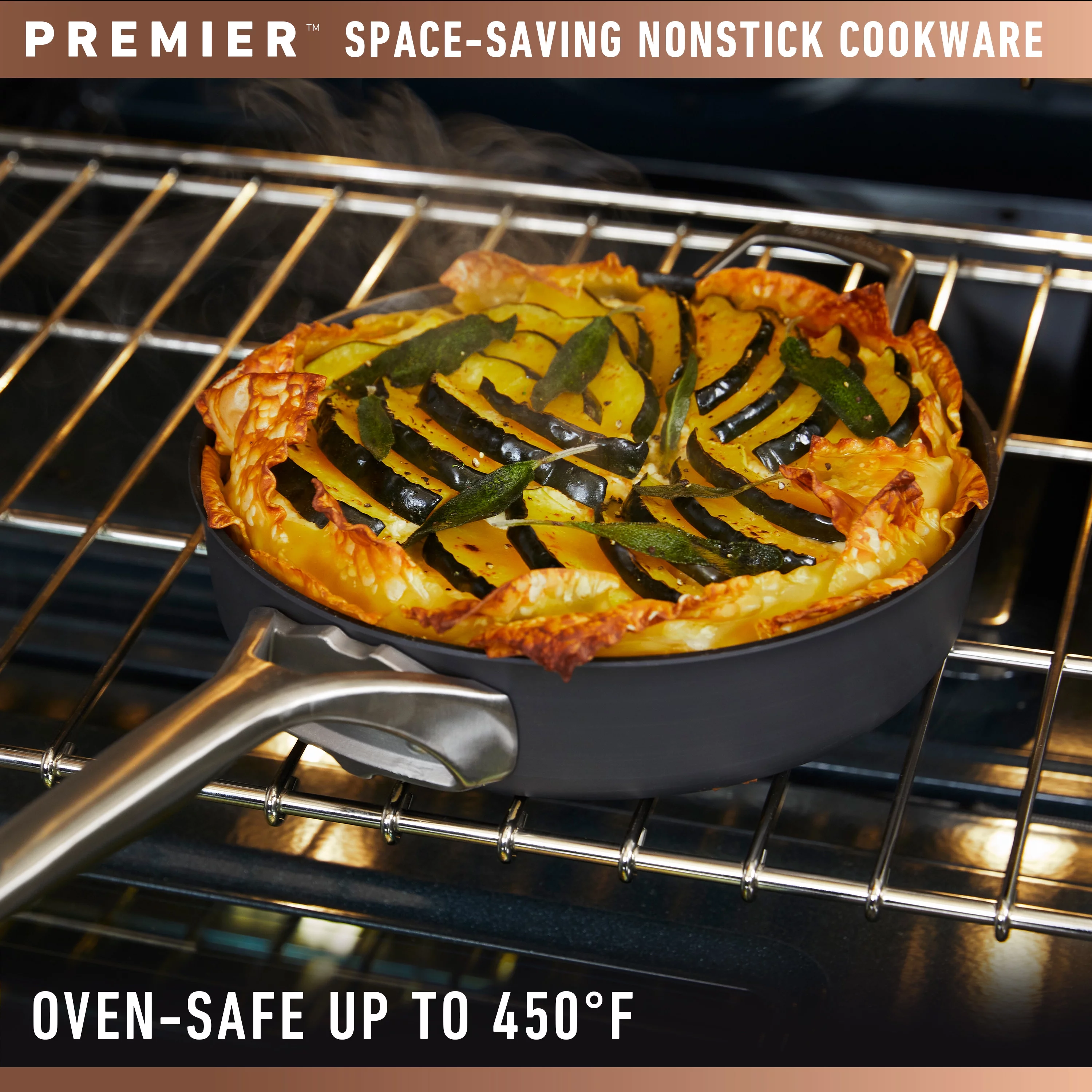 Calphalon Premier Space-Saving MineralShield Nonstick Cookware, 10-Piece Pots and Pans Set