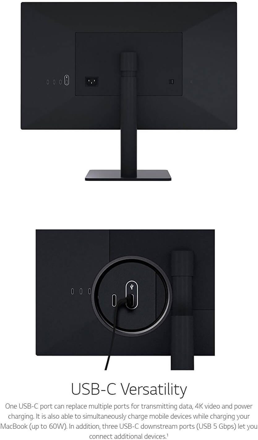 LG 22MD4KA-B UltraFine 4K Display 21.5" UHD 4096x2304 4xUSB-C