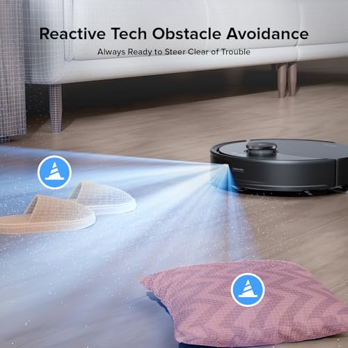 roborock Q8 Max Robot Vacuum and Mop Cleaner, DuoRoller Brush, 5500Pa Strong Suction, Lidar Navigation, Obstacle Avoidance, Multi-Level Mapping, Perfect for Pet Hair