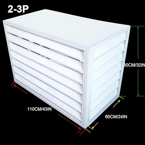 Mini Split Air Conditioner Cover for Outside Units,Dustproof and waterproof,Aluminum Air Conditioner and Heat Pump Cover,Shelf Plant Stand,Outdoor AC Unit Cover,Noise Reduction,suitable for