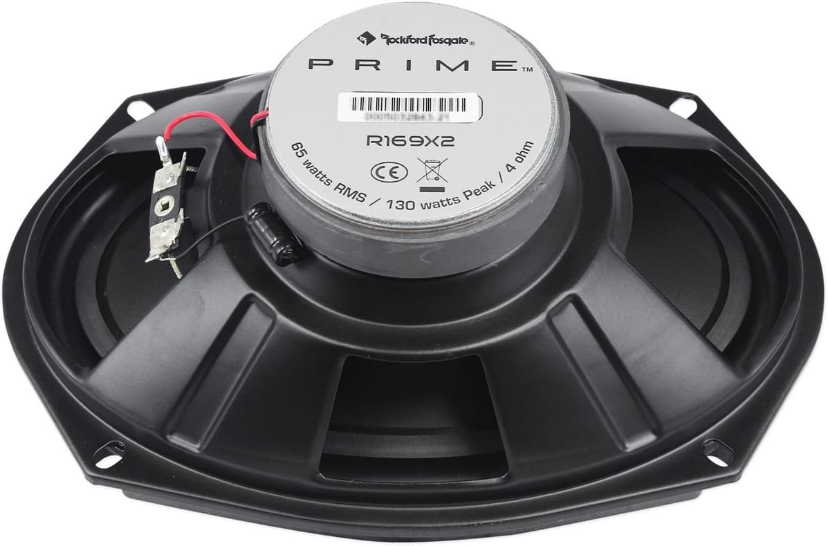 Rockford Fosgate R169X2 6x9 260W 2-Way Car Audio Pair of Speakers+2 Sealed Enclosures