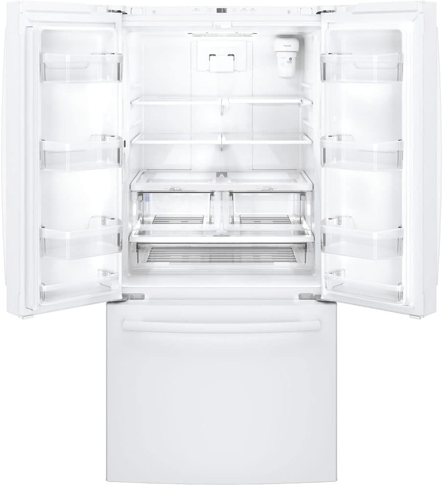 GE GWE19JGLWW French Door Refrigerator