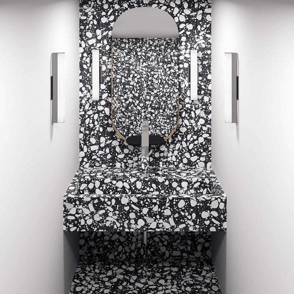 Terra Italia 23.62 in. x 23.62 in. Honed Terrazzo Floor and Wall Tile Ivy Hill Tile - Shop Hardware Tools Online Store
