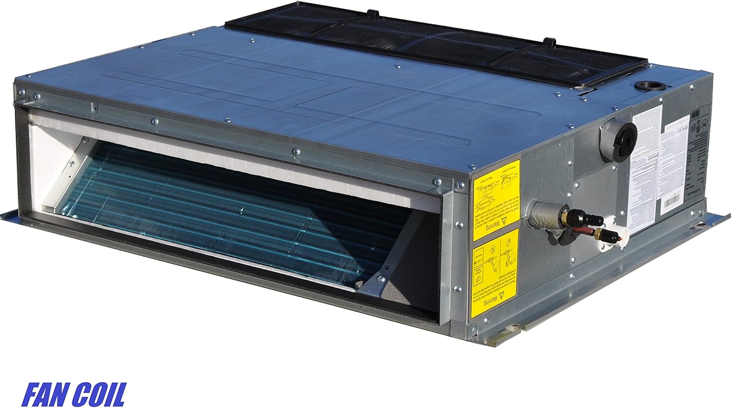 Concealed Duct Mini Split Air Conditioner Heat Pump Three Zone 3 Zone 54000 BTU 4.5 Tons with Low Profile Fan Coils Indoor Unit Include Total 75 Ft Line Set 220V
