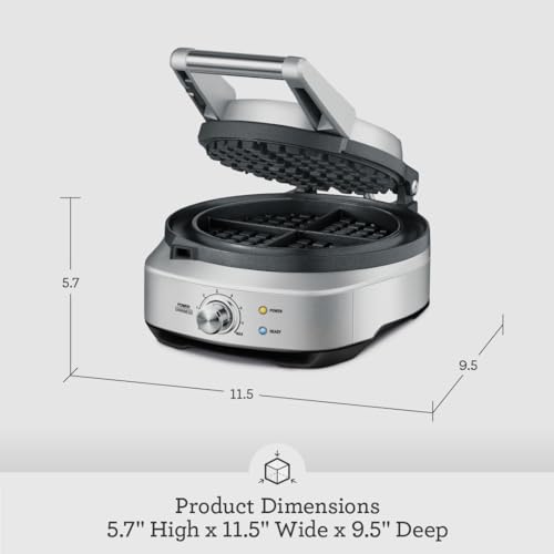 Breville Bwm520Xl No-Mess Waffle Maker Je98Xl Stainless Steel Je98Xl countertop griddle appliance