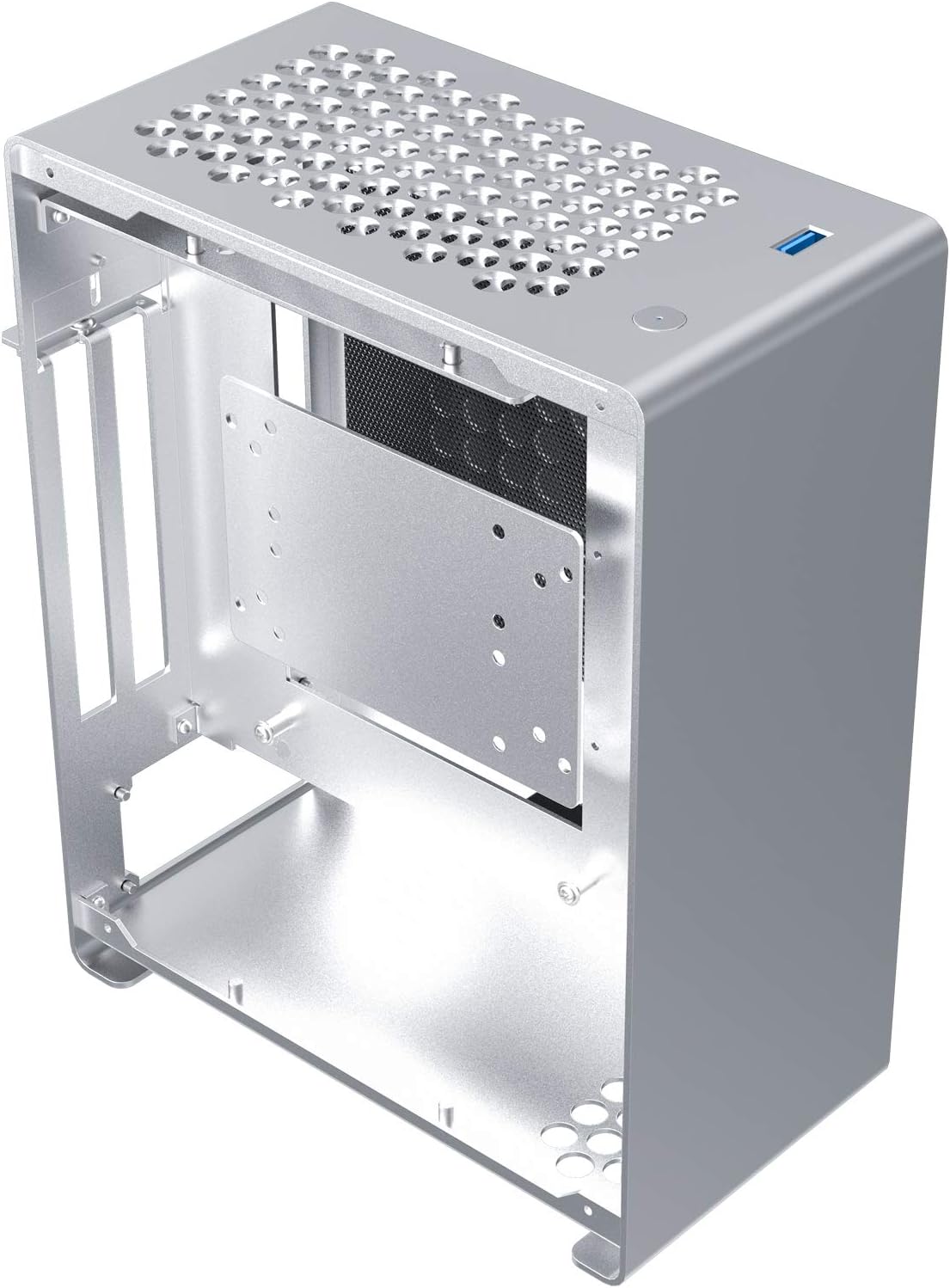 A1 Mini ITX Case Desktop PC Case Micro Slim Portable 2021 Small Backpack Aluminum Alloy Chassis DIY Installation for Gaming and Home Use