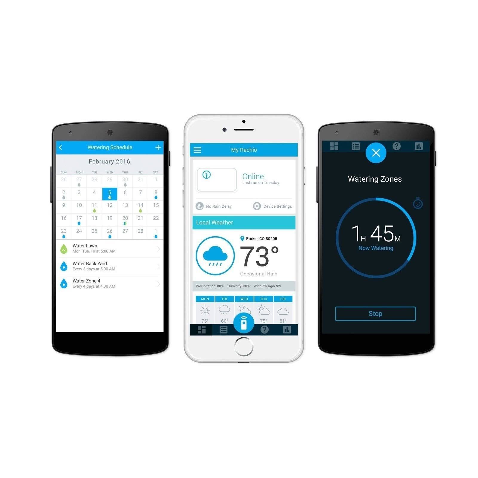 Rachio Smart Sprinkler Controller, 16 Zone 2nd Generation, Works with Amazon Alexa, White