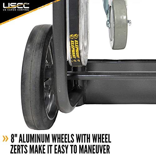 Steel Hand Truck - Heavy Duty 1,000-1,200 Pound Capacity - Appliance Hand Dolly with Single Auto Recoil System