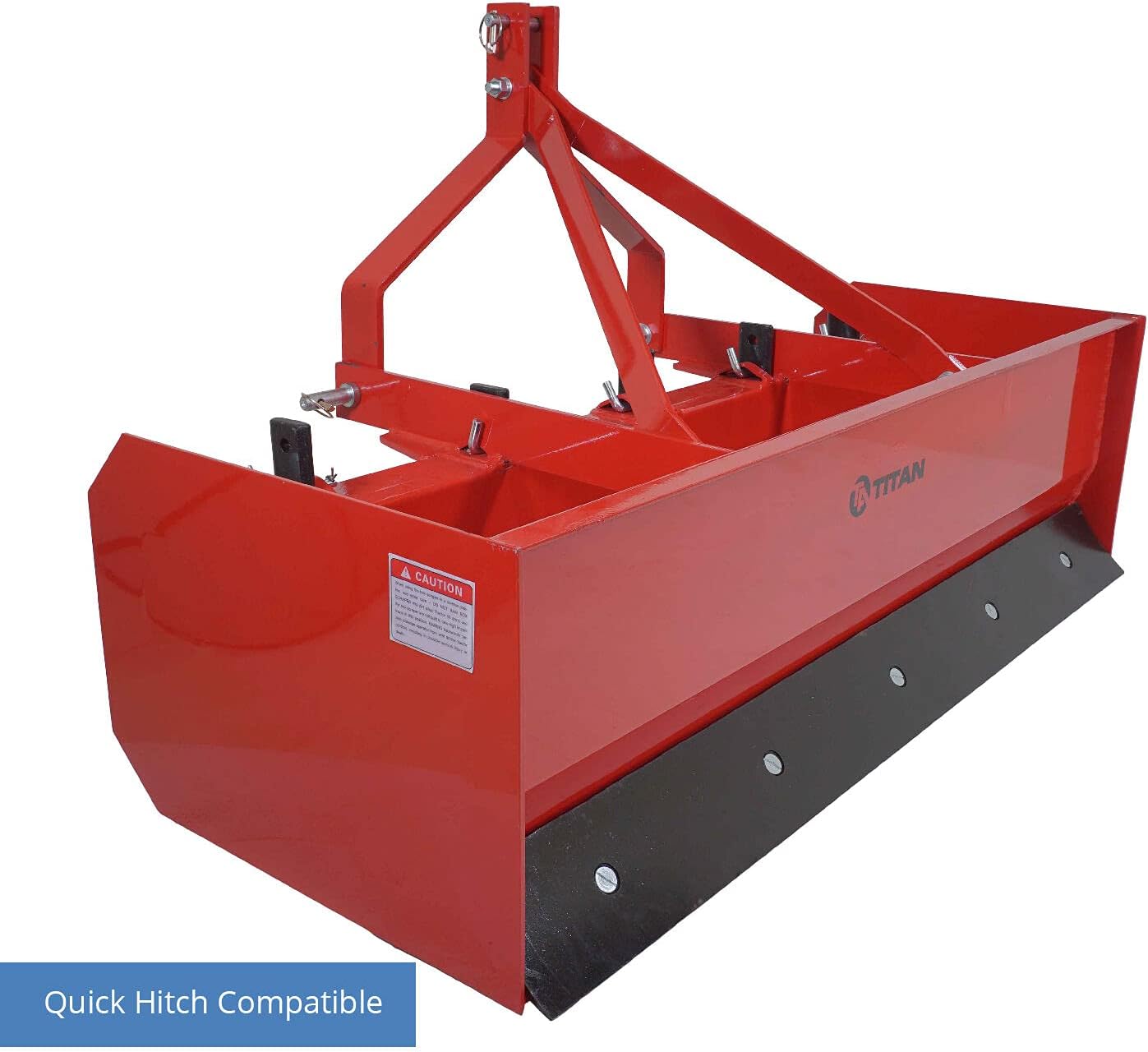 Titan 4' - 7' Box Blade Tractor Attachment Category 1 Cat 0 Scarifier Shank