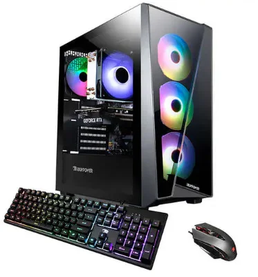 Open Box IBUYPOWER DESKTOP i7-13700F 32GB 1TB SSD RTX 3060 SLATEMRI7N3601 - BLACK - Curated Treasures Market