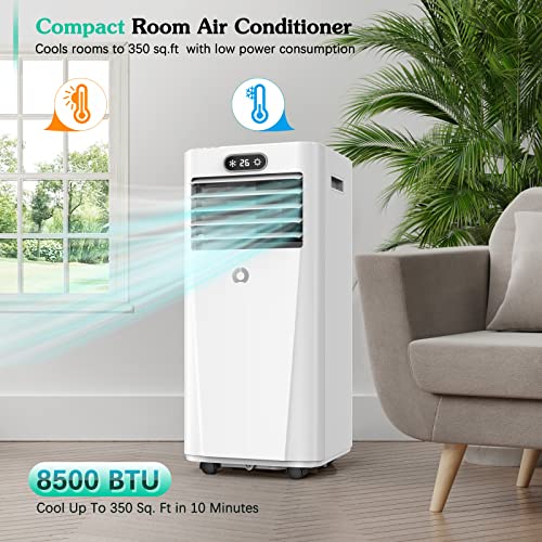 Portable Air Conditioners, AirOrig Portable Air Conditioner 8000 BTU with Cooling, Fan, Dehumidifier Mode for Room up to 350 Sq Ft, Functional Portable AC with Window Kit, Child Lock, Sleep Mode, etc.