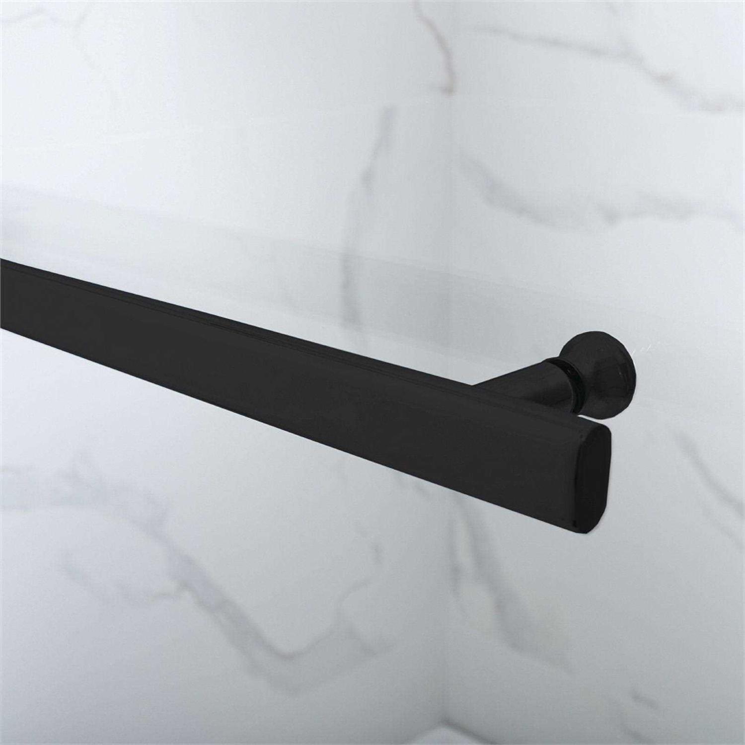 Vinnova Napoli 34 W x 58 H Hinged Frameless Glass Tub Door in Matte 310134-HD-MB - Shop Hardware Tools Online Store