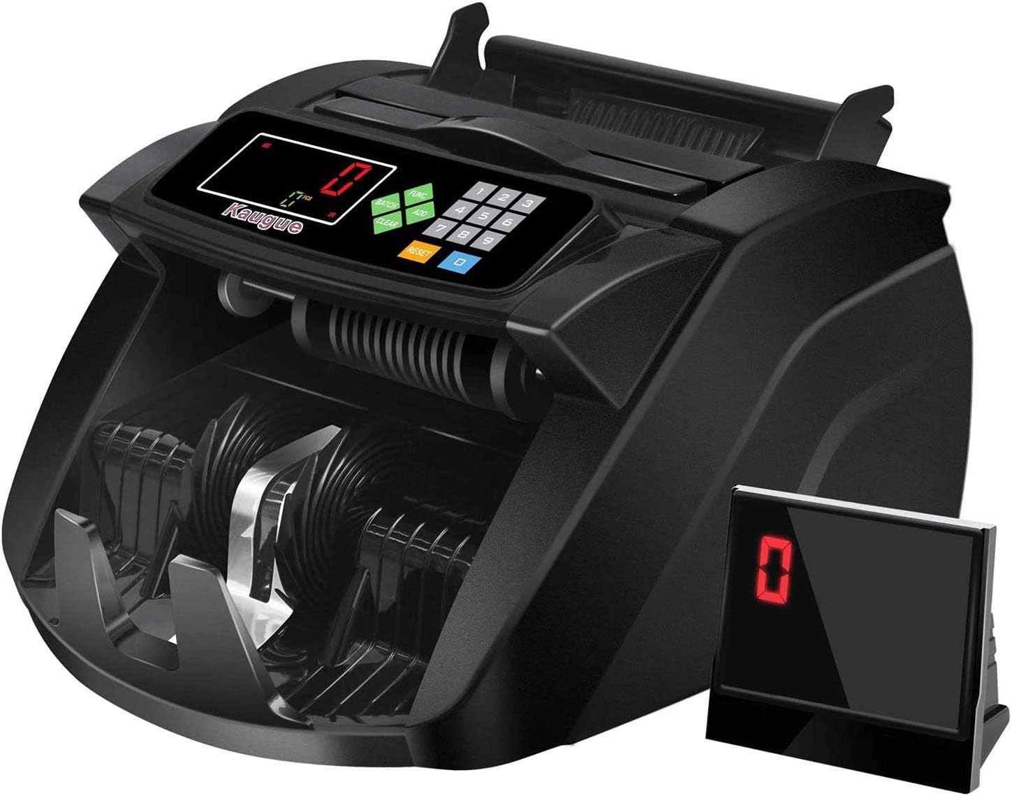 Money Counter Machine with UV/MG/IR/MT, Kaegue Bill Currency Counter Machine, Cash Counting Machine with 6 Modes, 1,000 Notes Per Minute, 100-240V, 2 Years Warranty (Standard)
