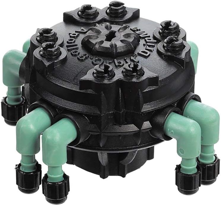 20 Pack - Orbit Adjustable Flow 8-Port Drip Irrigation Manifold for 1/4 Inch Tube