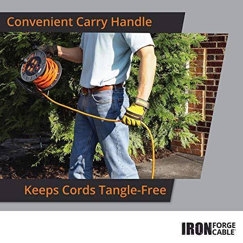 50 ft Extension Cord Reel with 4 Electrical Power Outlets