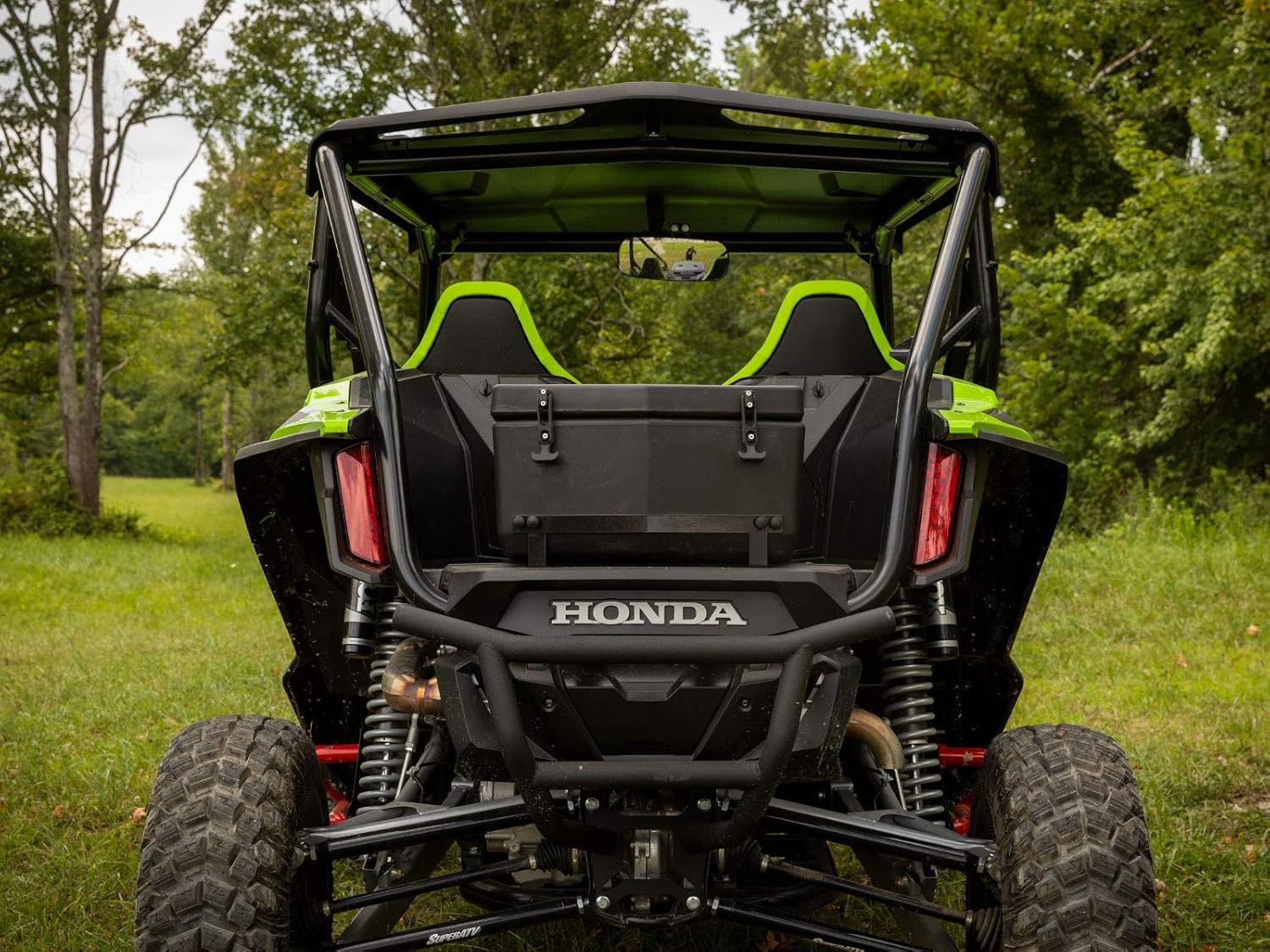 SuperATV Heavy Duty Cooler/Storage Cargo Box for 2019+ Honda Talon 1000R / 1000X | Bed Storage Box with Sealed Lid and Drain Plug | Easy Install | Insulated to Keep Drinks Cold | 30-Liter Capacity!