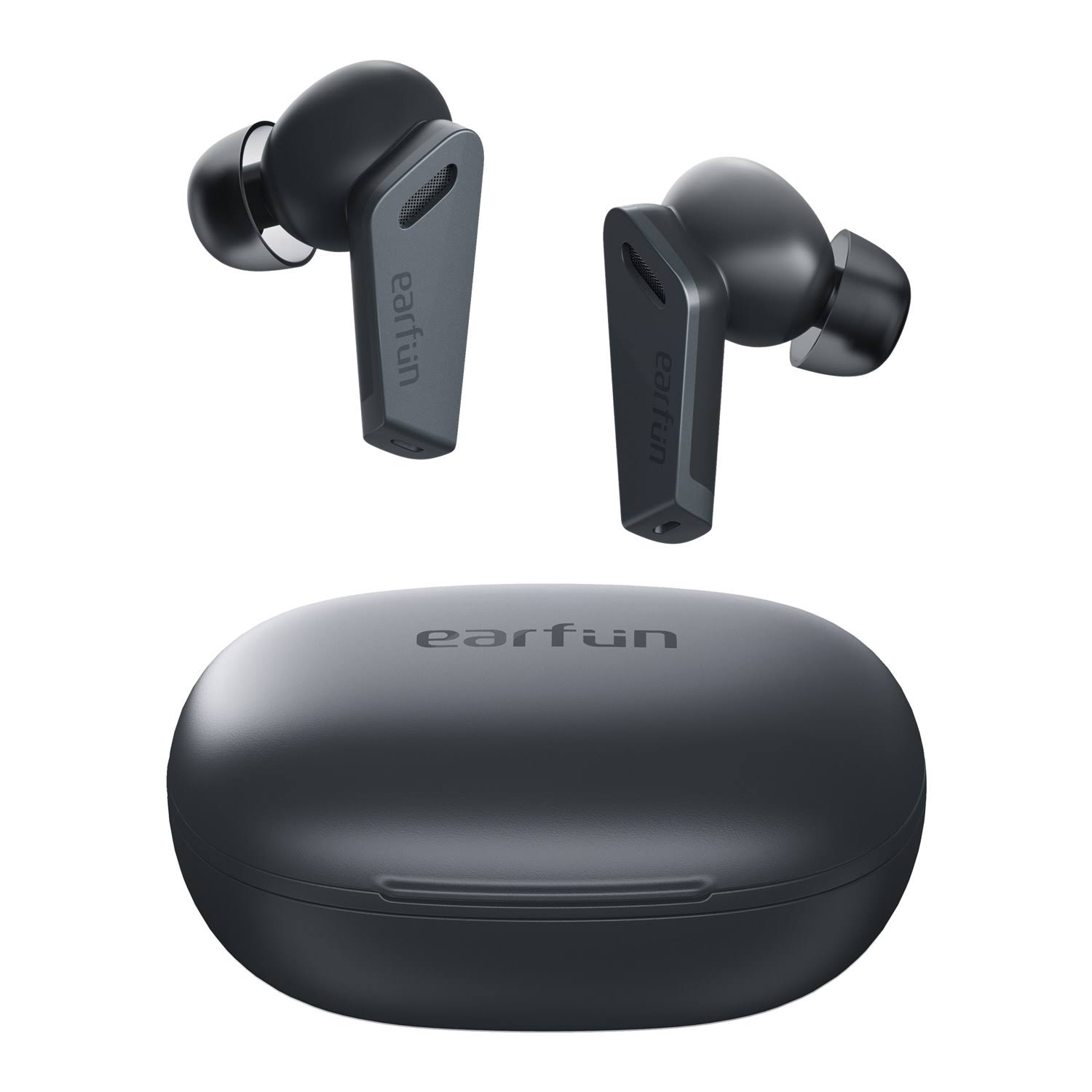 EarFun Air Pro, Hybrid Active Noise Cancelling Wireless Earbuds, Bluetooth 5.0 Earbuds with 6 Mics Enc, Stereo Deep Bass,Black