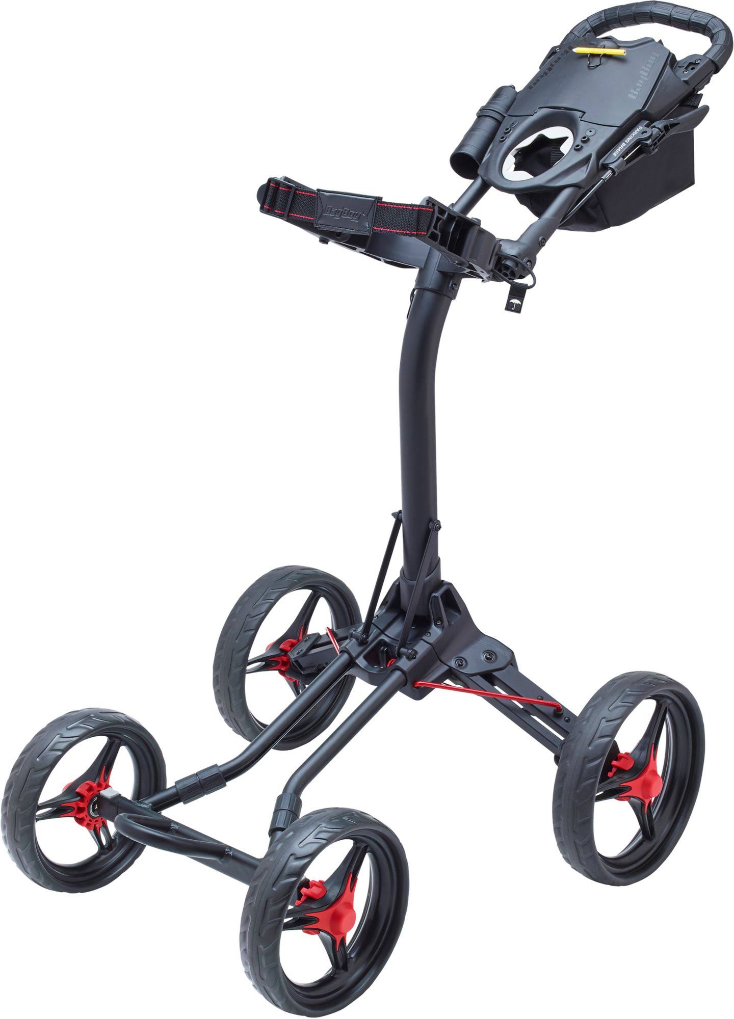 Bag Boy - Quad XL Push Cart - Matte Black/Red
