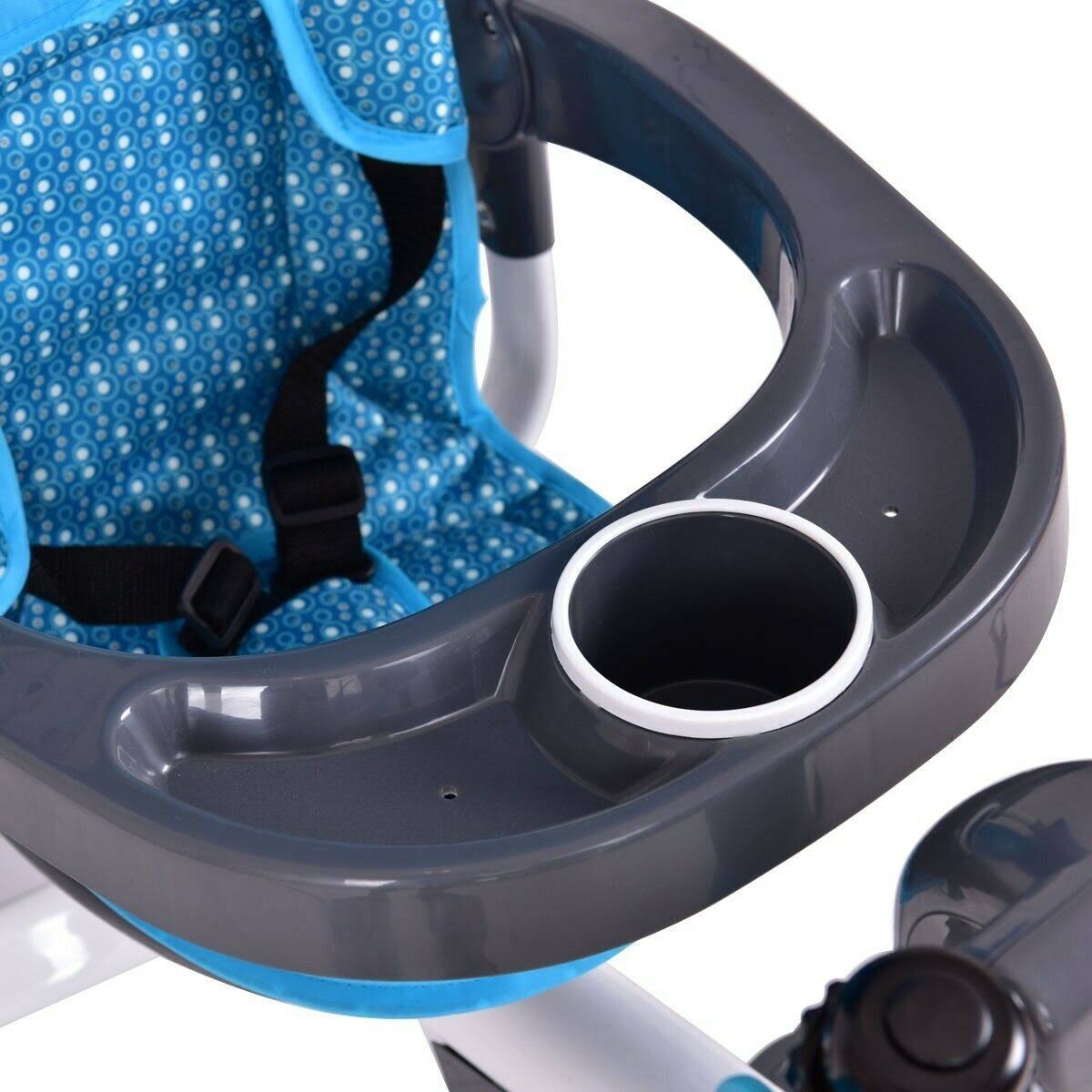 4-in-1 Detachable Baby Stroller Tricycle with Round Canopy