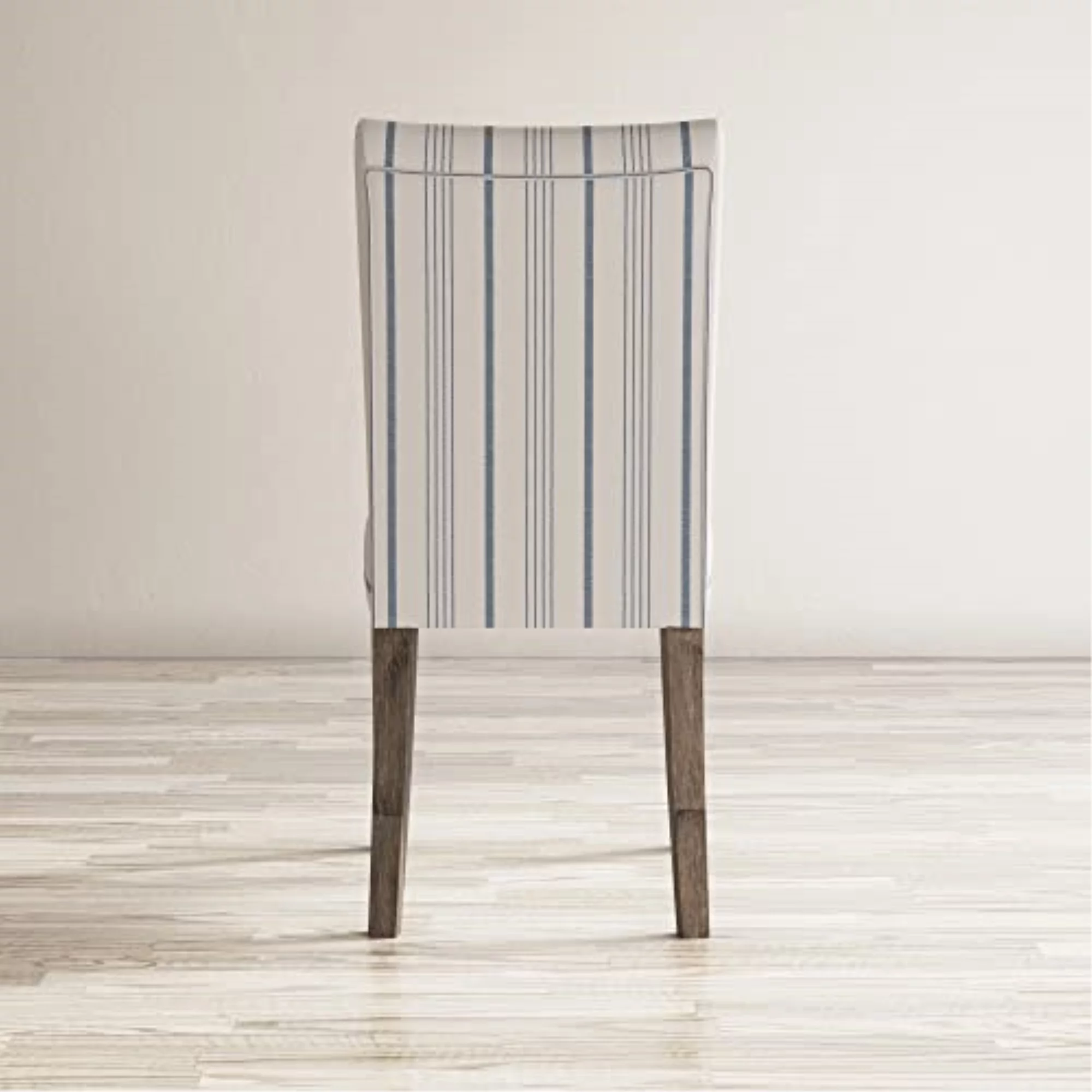 Jofran Eastern Tides Coastal Wire-Brushed Acacia Upholstered Parsons Dining Chair (Set of 2)