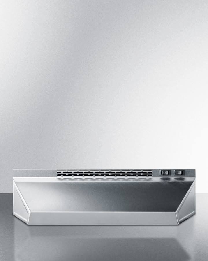 Summit 20x22 Stainless Steel Under Cabinet Convertible Range Hood-H1620PTCRDSS