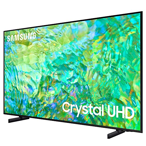Samsung CU8000 Crystal UHD LED 4K Smart TV Bundle with 2 YR CPS Enhanced Protection Pack (2024 Model)