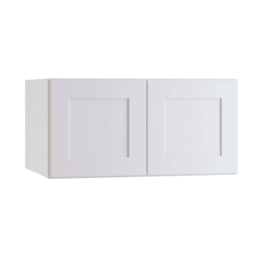 Home Decorators Collection Newport Assembled 36 x 15 x 24 in. Plywood Shaker Deep Wall Kitchen Cabinet Soft Close in Painted Pac
