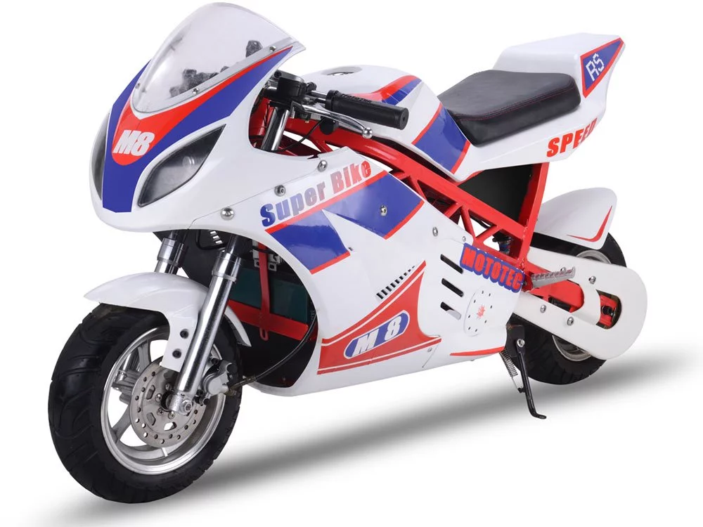 MotoTec 48v 1000w Superbike White - Curated Treasures Market