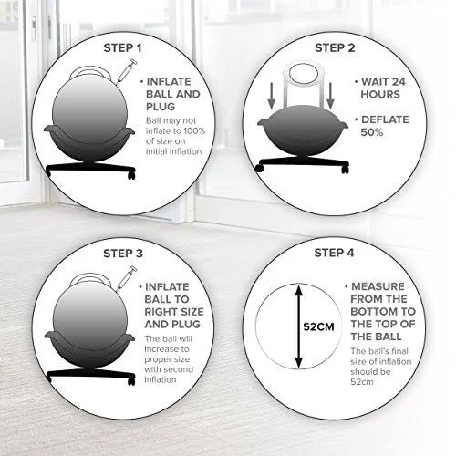 Ultimate Balance Ball Chair with Swivel by Gaiam