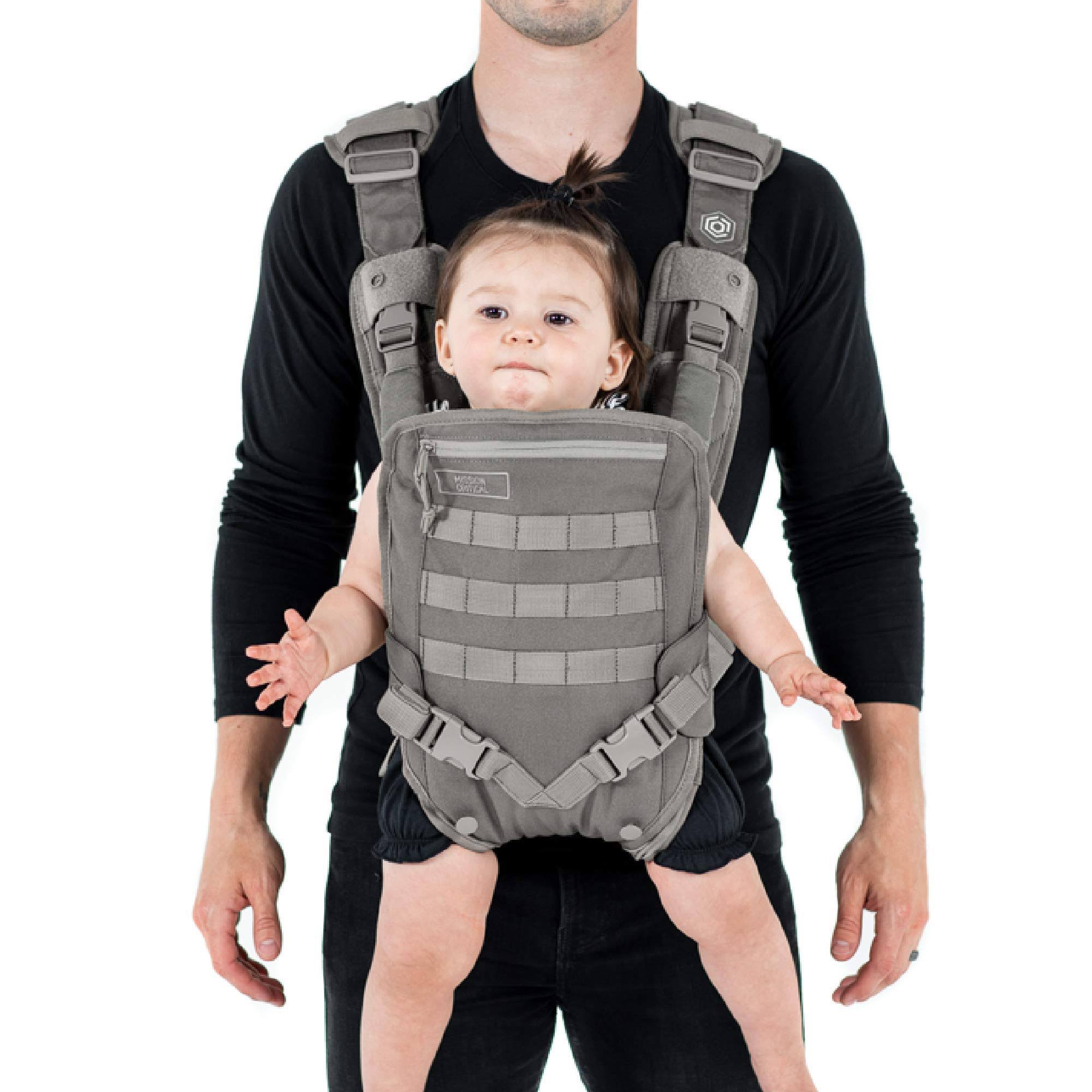 Mission Critical S.01 Action Baby Carrier, Baby Gear for Dads (Gray)