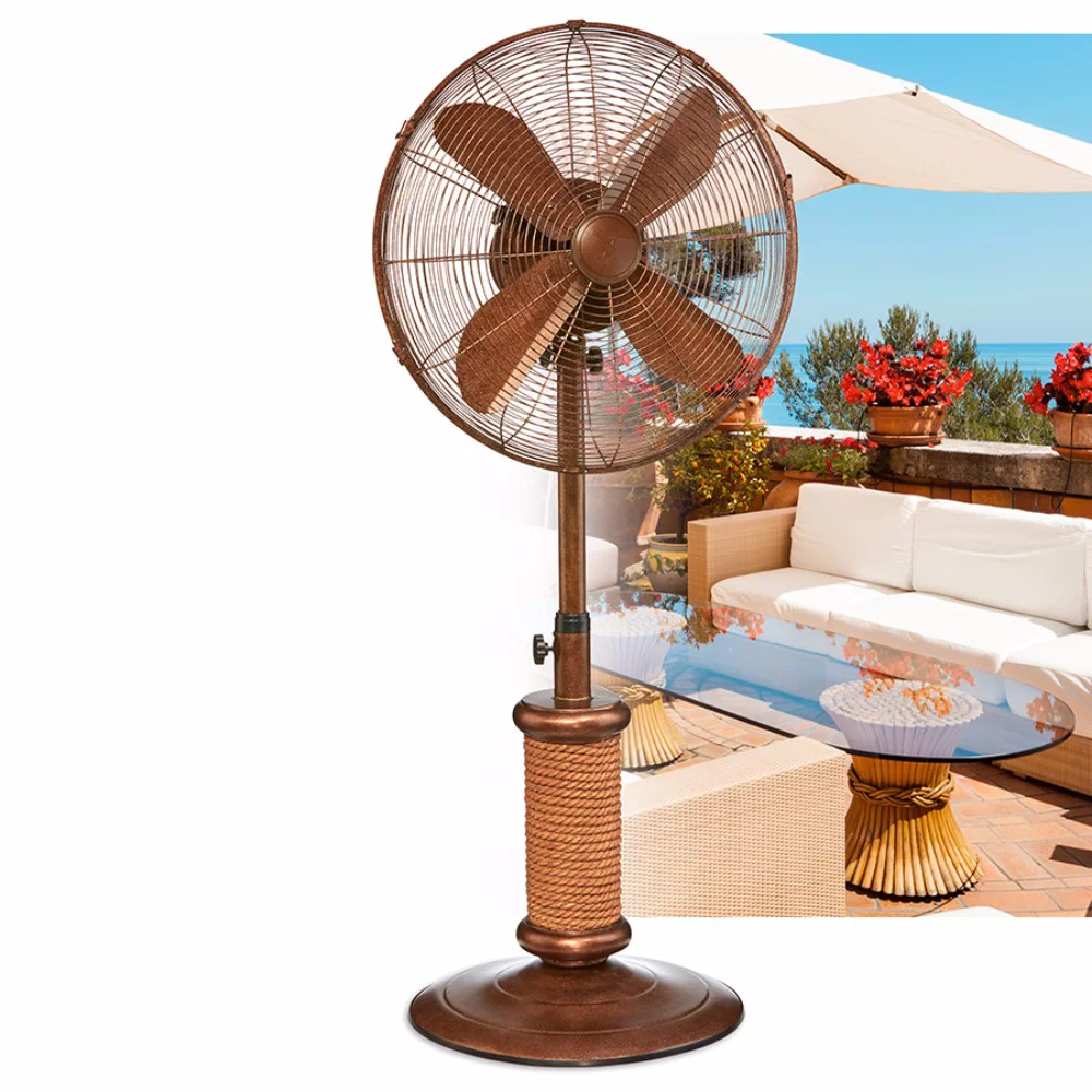 DecoBREEZE DBF2500 Outdoor 19" 55 Watt Oscillating 3 Speed Motor Fan, Nautica