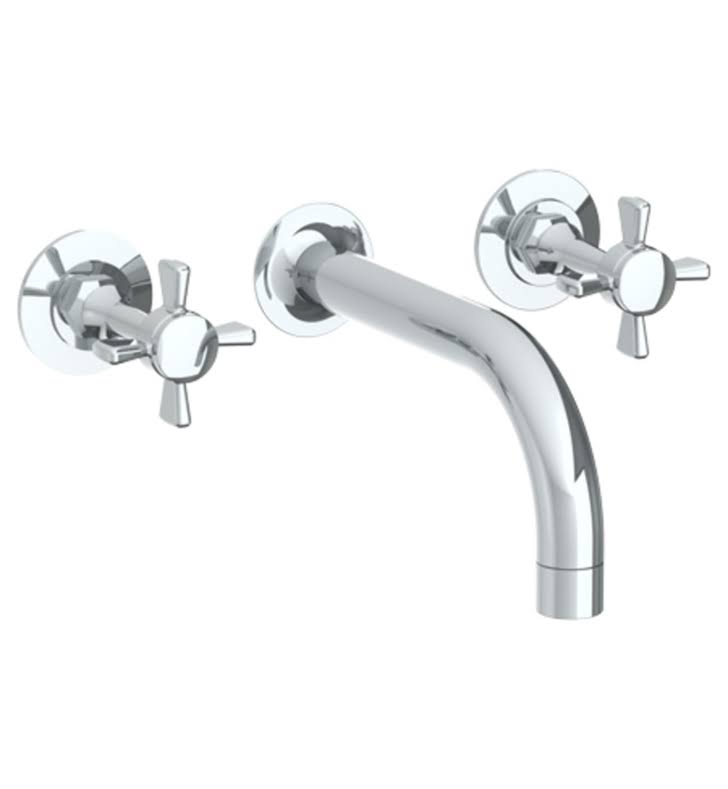 Watermark Haley 34-2.2-H4-AB Two Handle Wall Lavatory - Antique Brass