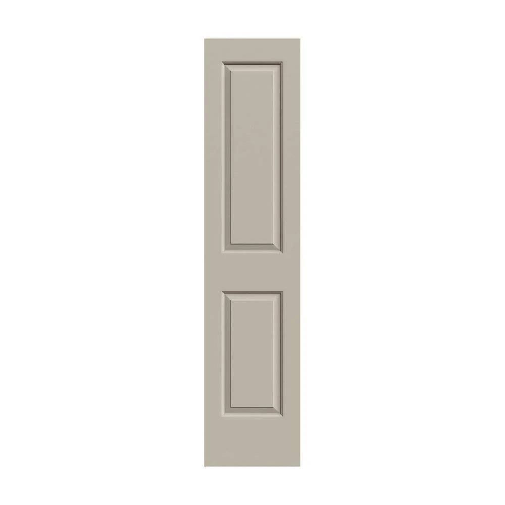 JELD-WEN 18 in. x 80 in. Cambridge Desert Sand Painted Smooth Solid Core Molded Composite MDF Interior Door Slab