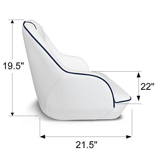 Leader Accessories Pontoon Captains Bucket Seat Boat SEAT, Blue
