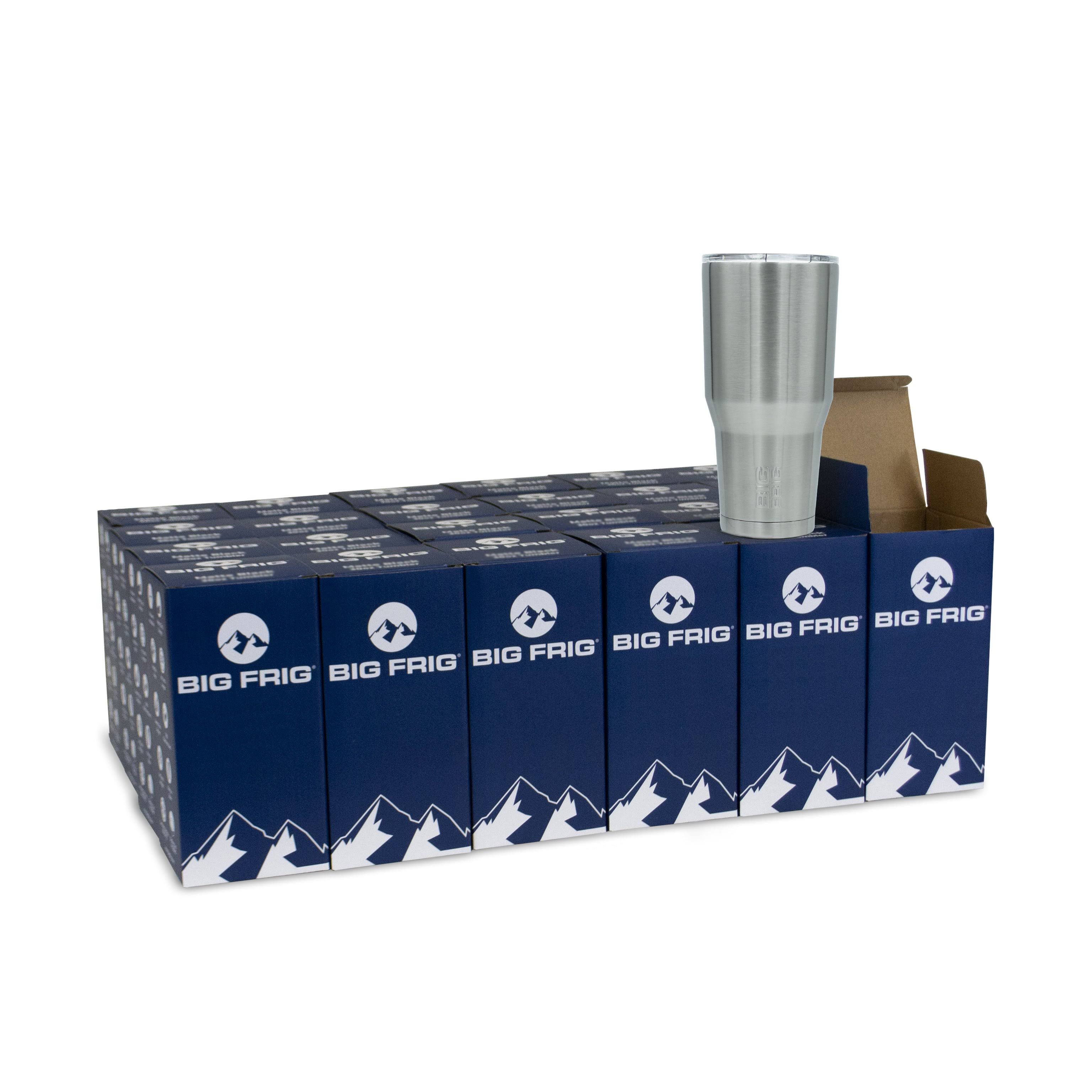 Bulk Order Big Frig 30oz Tumbler - Case of 24, Stainless Steel