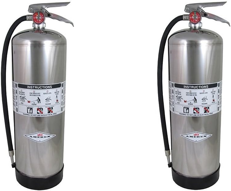 Amerex 240, 2.5 Gallon Water Class A Fire Extinguisher (2 PACK)