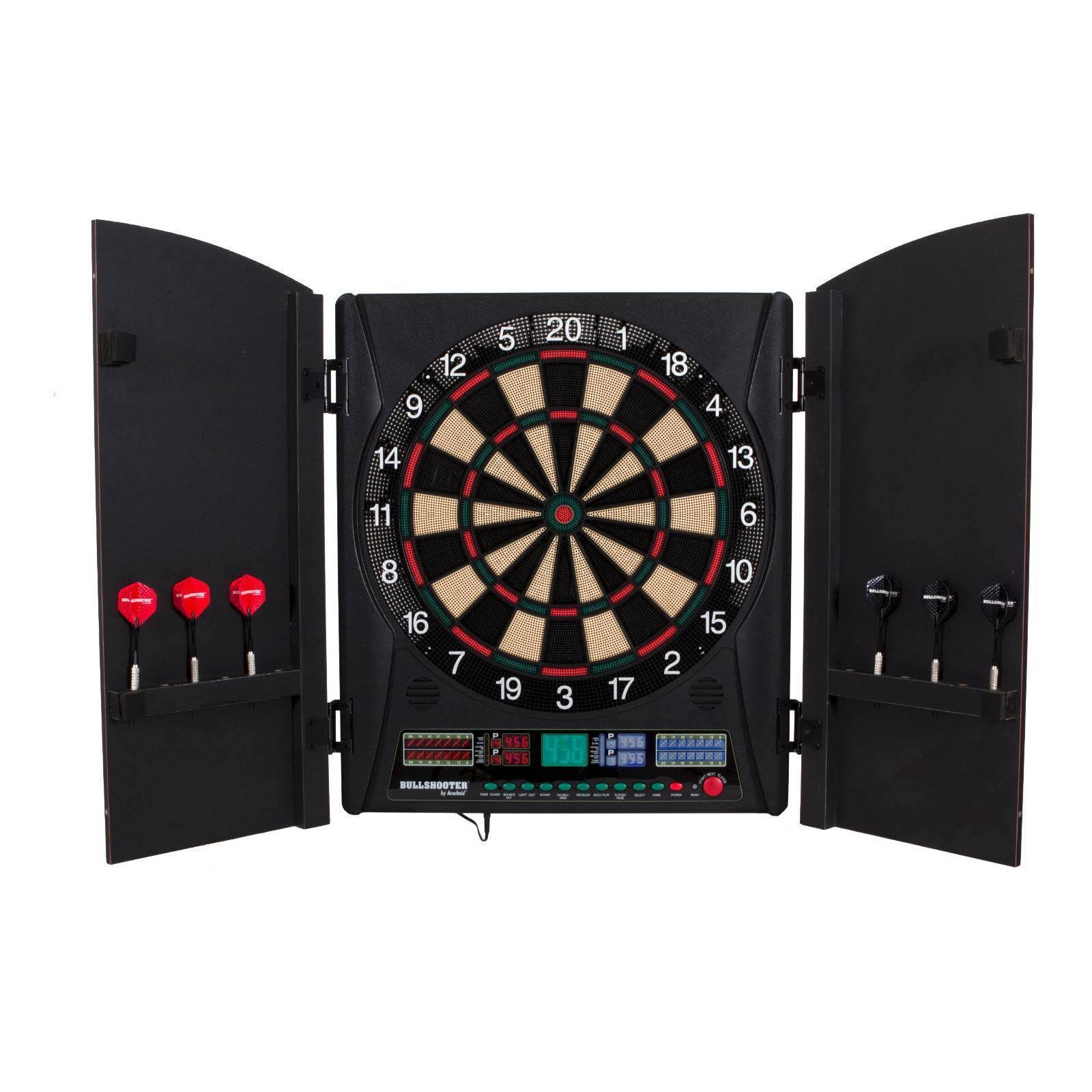 Bullshooter by Arachnid Marauder 5.0 Electronic Dartboard Cabinet Set