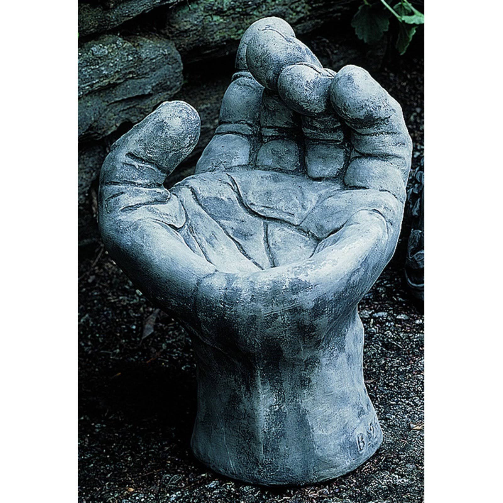 Campania International Mano Cast Stone Birdbath Aged Limestone