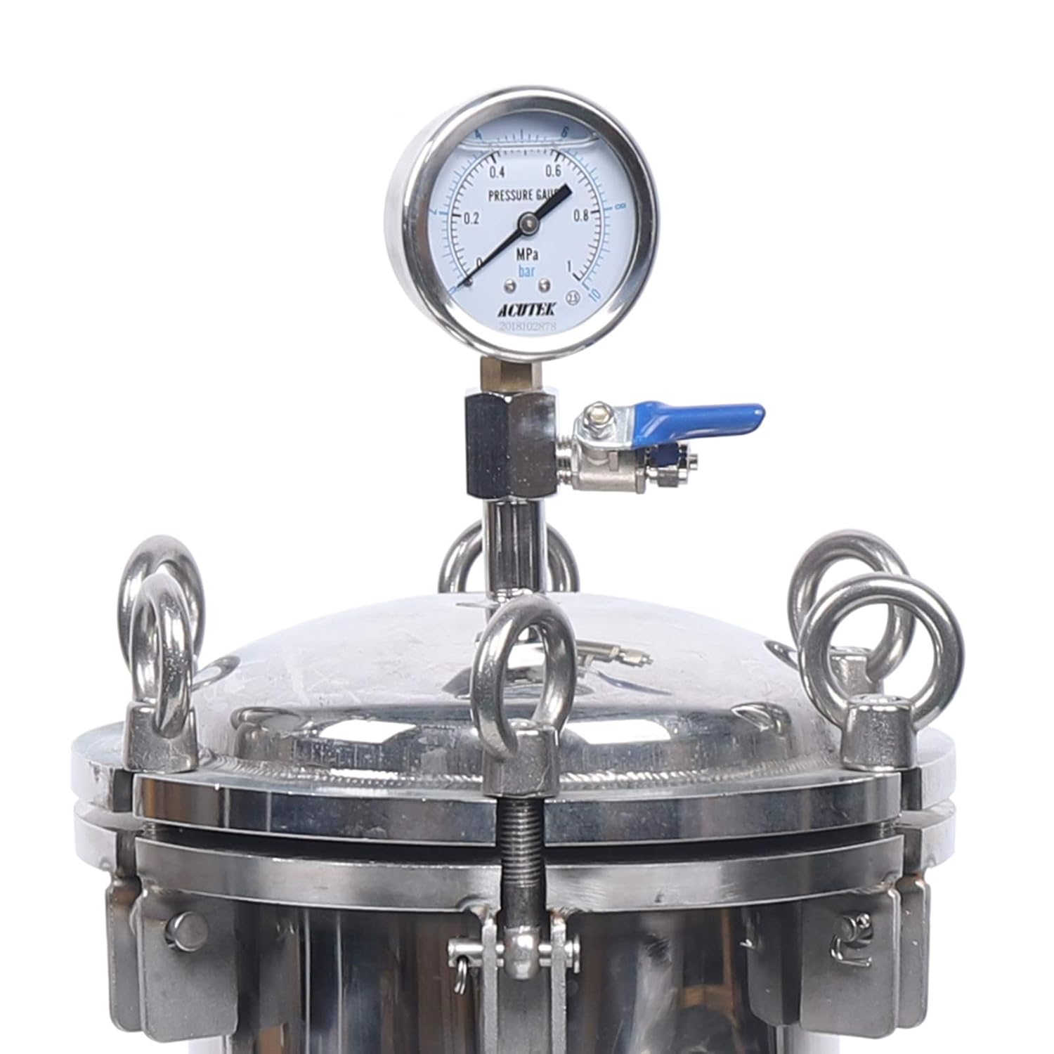 4 Bag Filter Housing,Bag Filter Housing Bag Filter Housing 304 Stainless Steel Industrial Sock Filter Maximum Flow 10T/H Filter Area: 0.13㎡ Adjusted Around 745Mm Purification Equipment