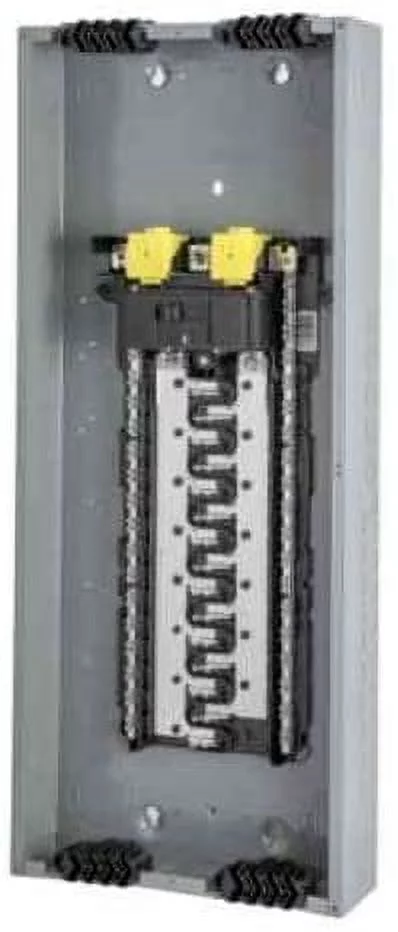 Square D by Schneider Electric HOM3060M200PQCVP Homeline 200 Amp 30-Space 60-Circuit Indoor Main Breaker Qwik-Grip Plug-On Neutral Load Center with Cover - Value Pack