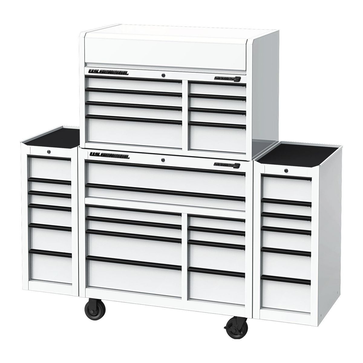 U.S. GENERAL 42 in. x 22 in. Top Chest, Series 3, Black