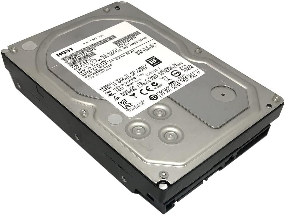 HGST, a Western Digital Company ULTRASTAR 7K6000 6000GB 7200RPM SATA 512E ULTRA ISE 128MB Cache 3.5-Inch Internal Bare or OEM Drives 0F23001 (Renewed) Pack of 2
