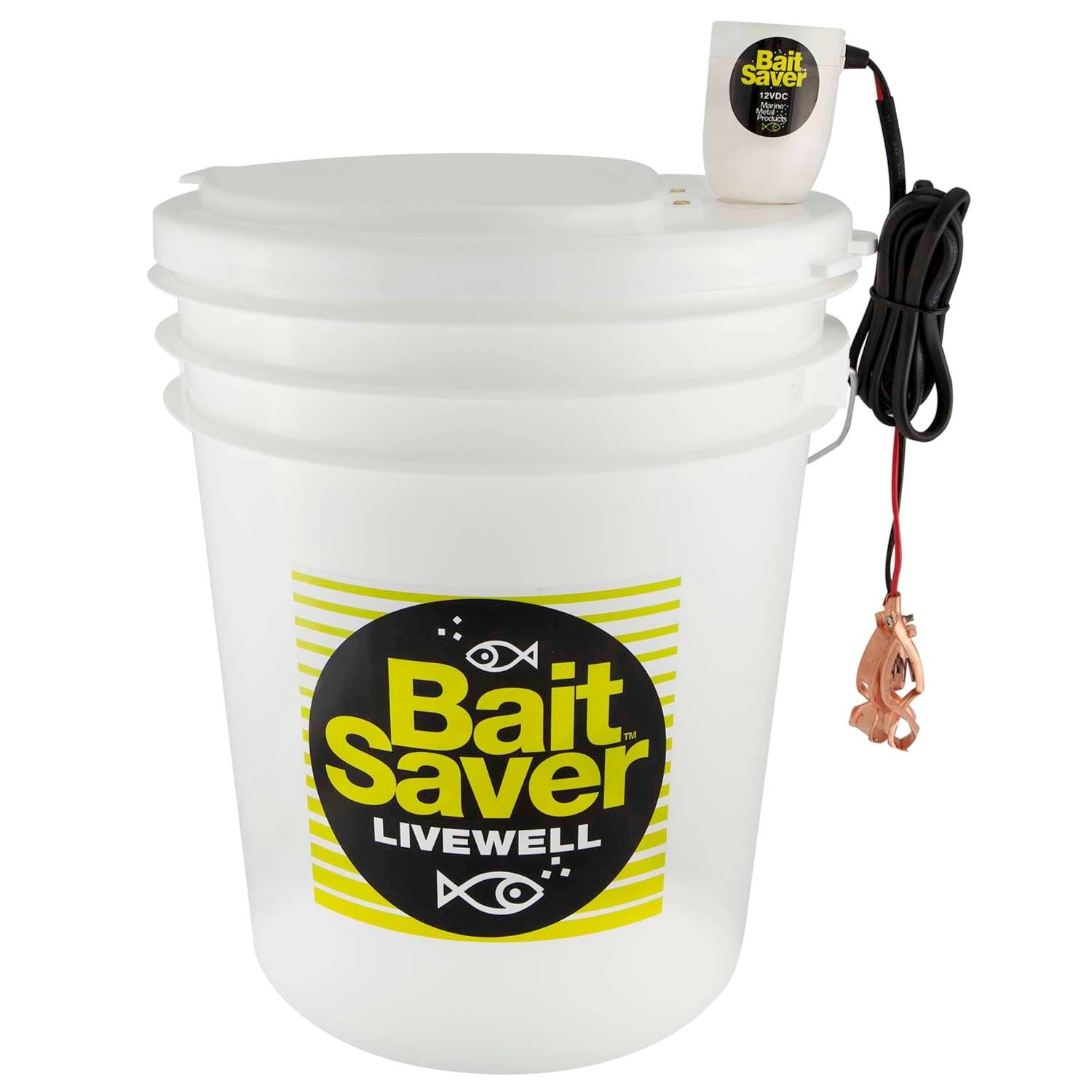 Marine Metal Bait Saver Livewells with Mounting Grommet - 5 gal bucket