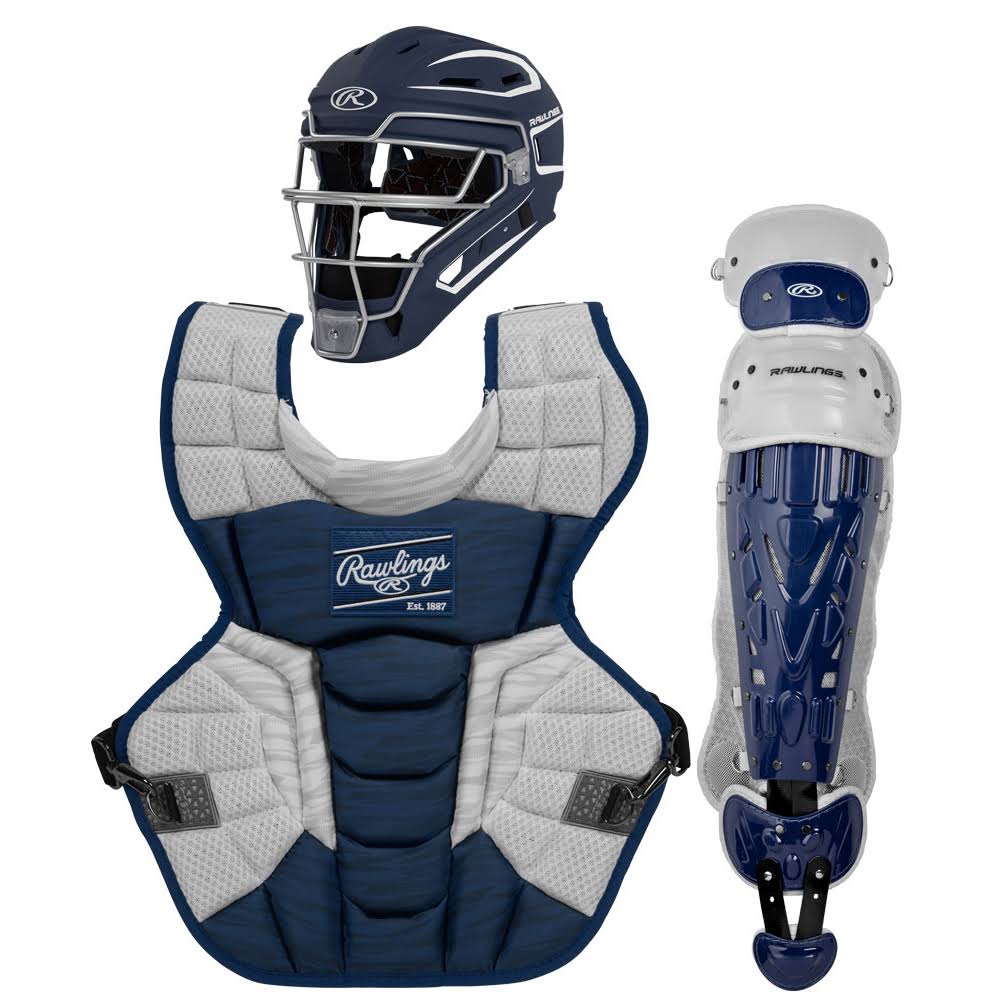 Rawlings Youth Velo 2.0 Catcher Set White/Silver